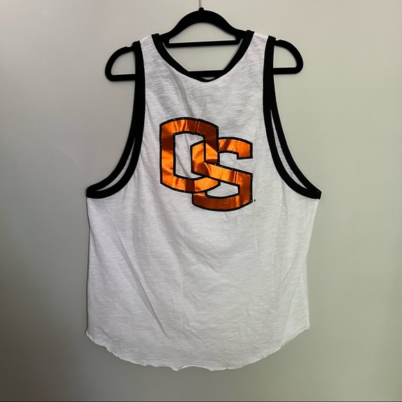 PINK Victoria's Secret Collegiate Collection Oregon Beavers Muscle Tank Top L - Picture 3 of 10